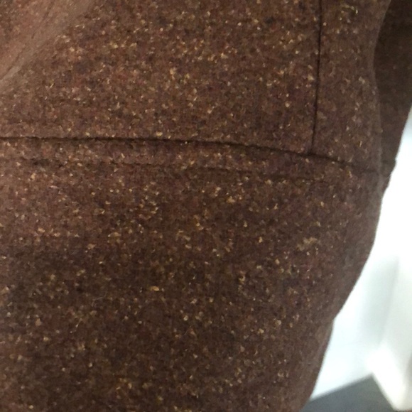 ASOS Women Wool Blend Mocha Brown Winter Coat - Picture 7 of 8